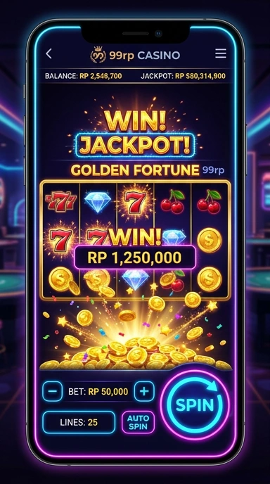 Tampilan antarmuka 99rp yang sederhana dan efektif.